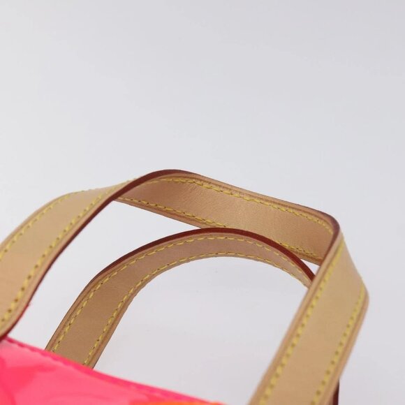 LOUIS VUITTON Monogram Vernis Fluo Reade PM Hand Bag Red M91903 Auth yk17584AV - Picture 9 of 16
